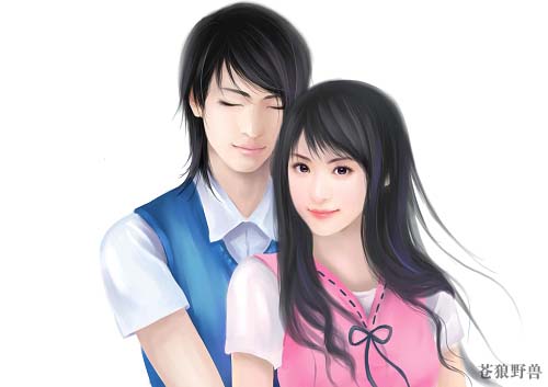 Photoshop鼠绘：漂亮的情侣卡通人物