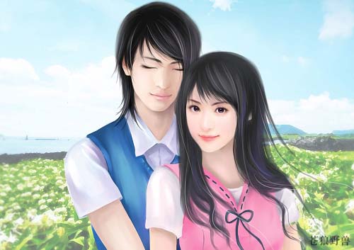 Photoshop鼠绘：漂亮的情侣卡通人物