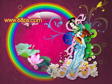 恭祝中秋团圆 PS绘制中秋贺卡