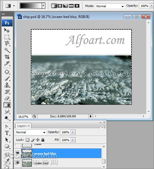 PS轻松制作魅力无限的水底场景