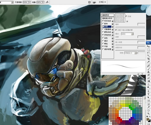 PS CS3与友基绘影ⅡPF1209制作科幻作品