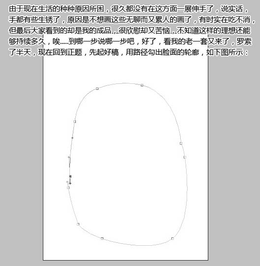 Photoshop手绘教程:精细绘制MM头像