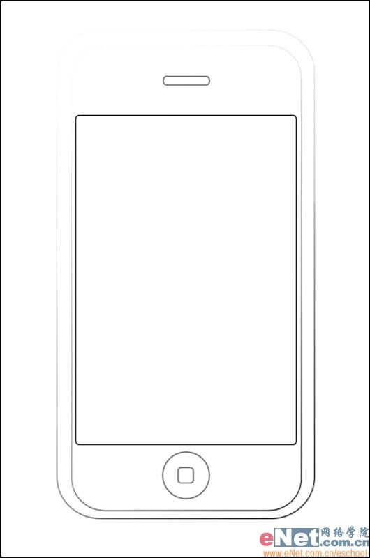 Photoshop手绘教程:绘制iPhone