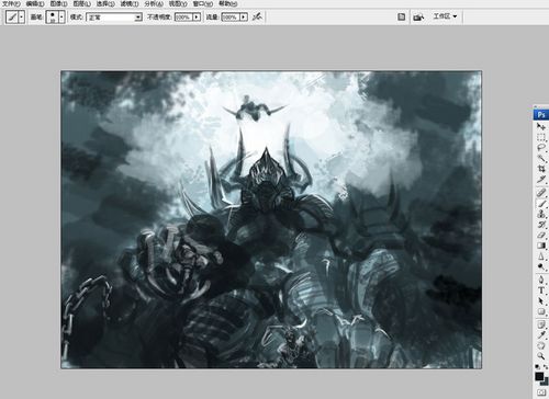 Photoshop CS3绘制“困斗”过程全记录