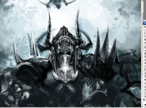 Photoshop CS3绘制“困斗”过程全记录