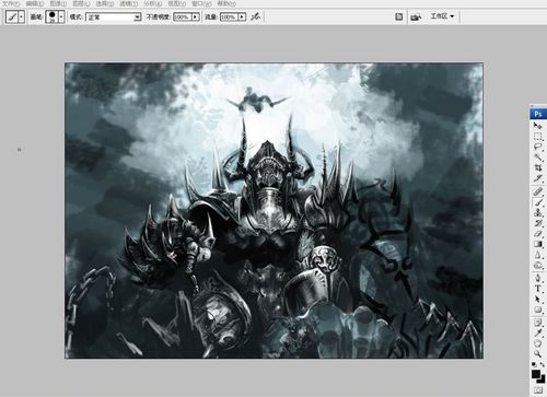 Photoshop CS3绘制“困斗”过程全记录