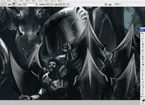 Photoshop CS3绘制“困斗”过程全记录