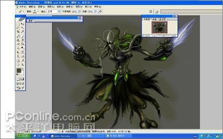 photoshop结合汉王数位绘图板绘制圣殿武士插画