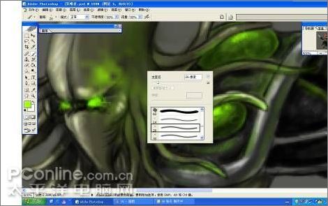 photoshop结合汉王数位绘图板绘制圣殿武士插画