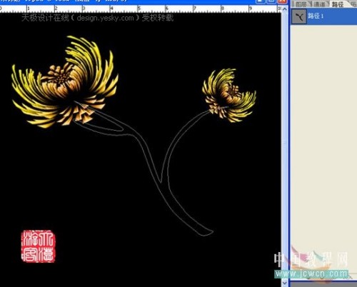 用Photoshop滤镜巧妙绘制艳丽菊花_脚本之家jb51.net转载