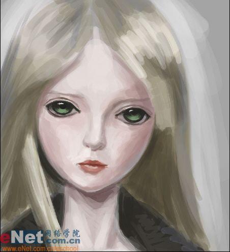 Photoshop手绘美丽忧郁的SD娃娃_脚本之家jb51.net整理(3)