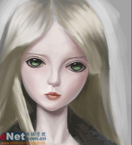 Photoshop手绘美丽忧郁的SD娃娃_脚本之家jb51.net整理(3)