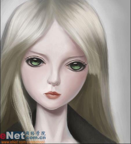 Photoshop手绘美丽忧郁的SD娃娃_脚本之家jb51.net整理(3)