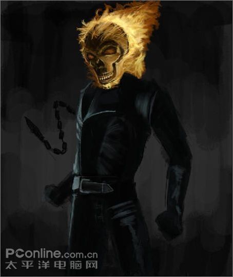 Photoshop手绘实例教程:死灵骑士