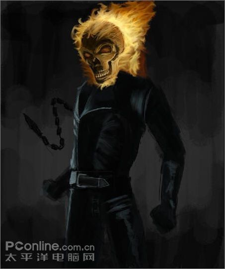 Photoshop手绘实例教程:死灵骑士