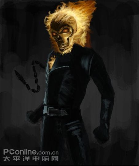 Photoshop手绘实例教程:死灵骑士