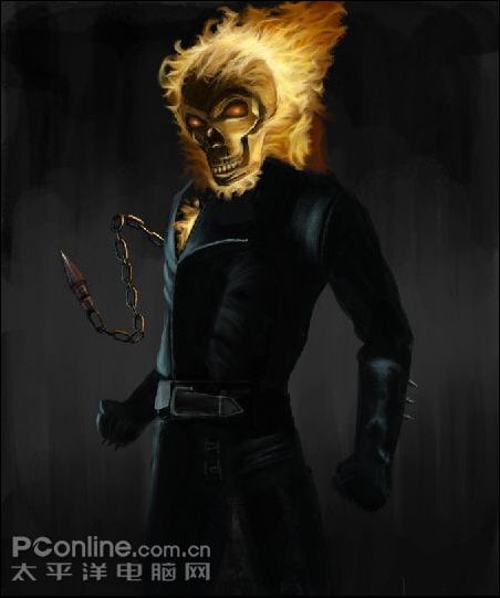 Photoshop手绘实例教程:死灵骑士