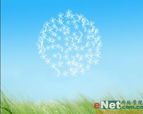 Photoshop教程:绘制美丽的蒲公英