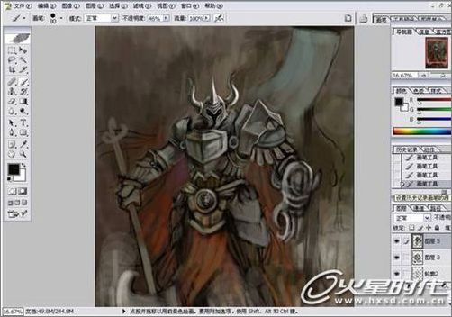 一名学生的经典Photoshop手绘教程