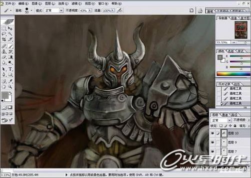 一名学生的经典Photoshop手绘教程