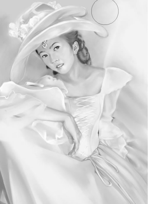 Photoshop Painter手绘贵妇插画_ jb51.net发布