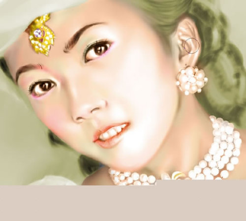 Photoshop Painter手绘贵妇插画