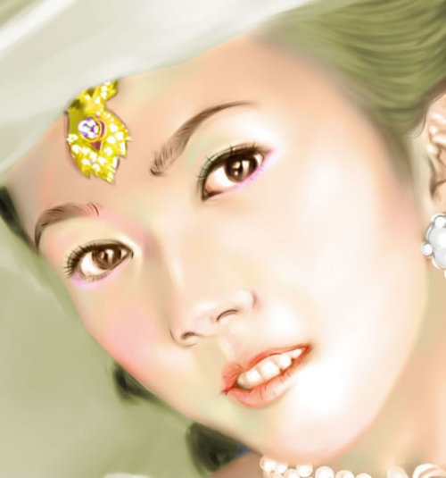 Photoshop Painter手绘贵妇插画