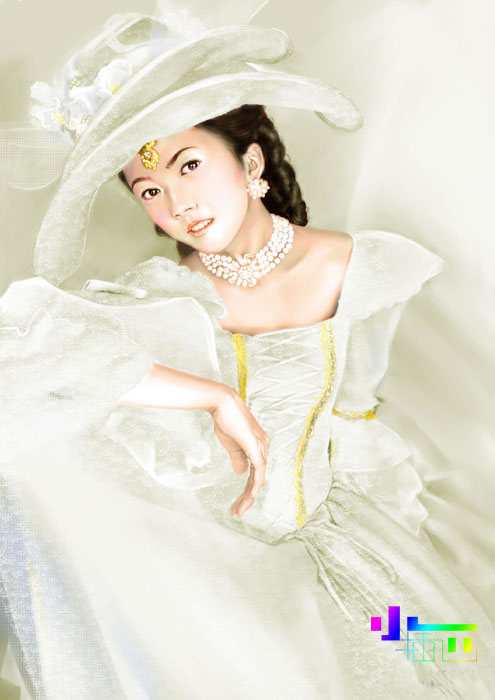 Photoshop Painter手绘贵妇插画