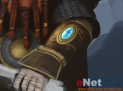 Photoshop绘制勇敢的指环王矮人战士