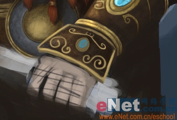 Photoshop绘制勇敢的指环王矮人战士