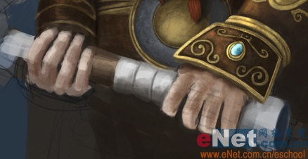 Photoshop绘制勇敢的指环王矮人战士