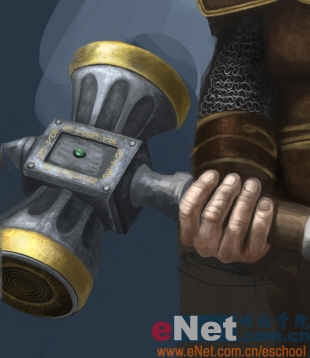 Photoshop绘制勇敢的指环王矮人战士