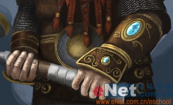 Photoshop绘制勇敢的指环王矮人战士