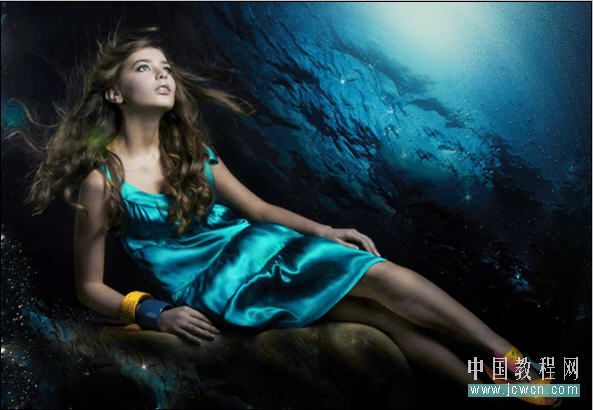 Photoshop教程:合成神话传说中的小龙女