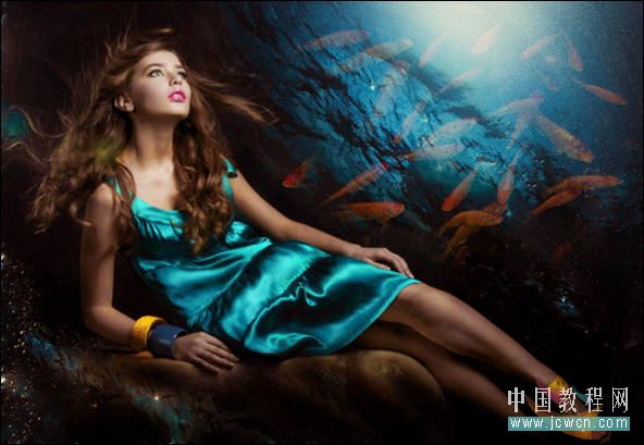 Photoshop教程:合成神话传说中的小龙女