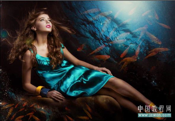 Photoshop教程:合成神话传说中的小龙女