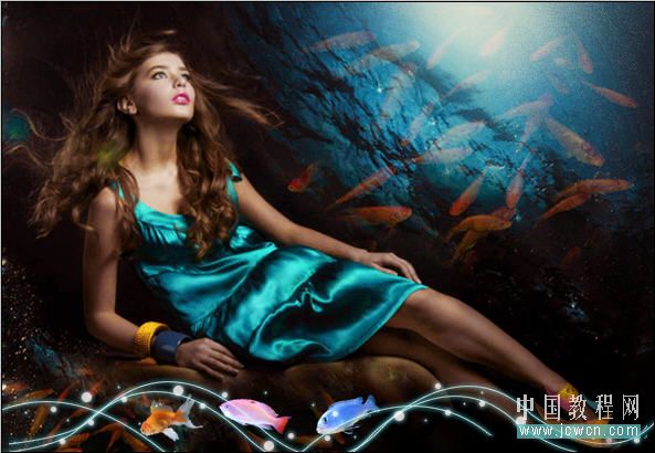 Photoshop教程:合成神话传说中的小龙女