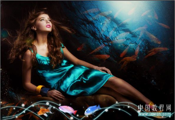Photoshop教程:合成神话传说中的小龙女