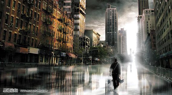 Photoshop图片合成教程:想象中的城市