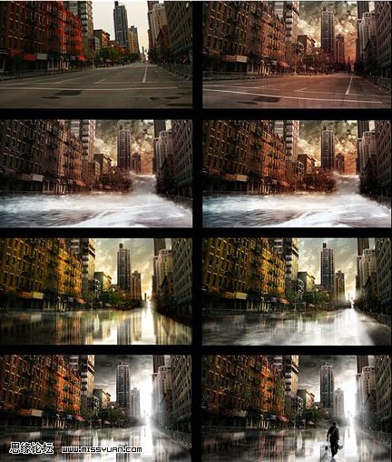 Photoshop图片合成教程:想象中的城市