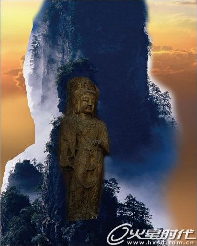 Photoshop cs3照片合成:神奇自然景观