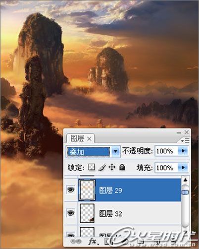 Photoshop cs3照片合成:神奇自然景观