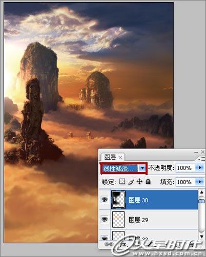 Photoshop cs3照片合成:神奇自然景观