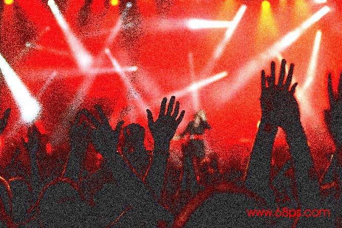 Photoshop教程:纹理素材叠加制作颓废效果