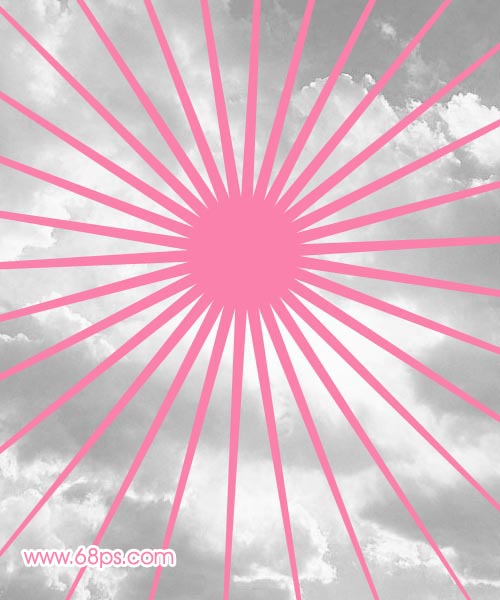 Photoshop处理女生照片为光彩飞扬特效