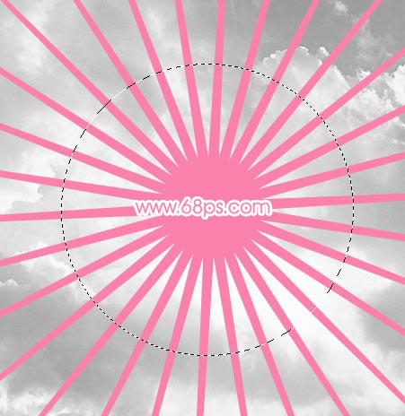 Photoshop处理女生照片为光彩飞扬特效