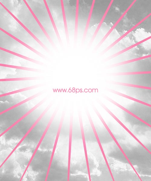 Photoshop处理女生照片为光彩飞扬特效