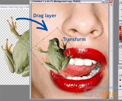 Photoshop制作恐怖另类的舌头