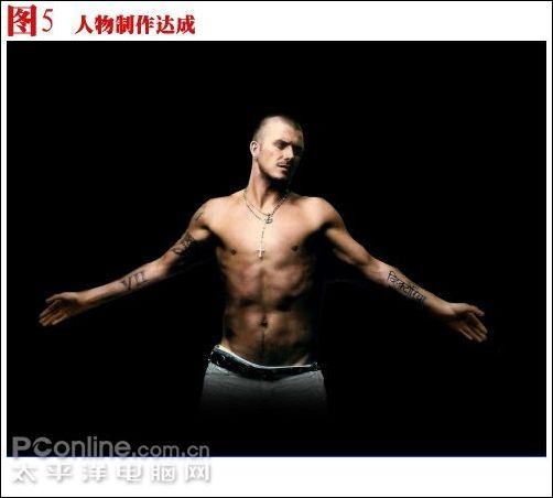 photoshop教程:打造贝克汉姆守护天使_脚本之家jb51.net整理