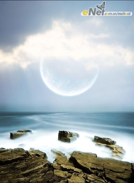 Photoshop照片合成：梦幻海岸之光